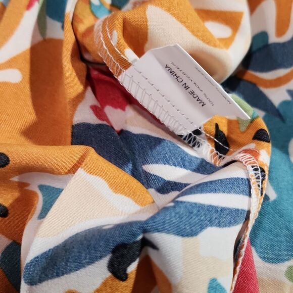 Simplee floral tropical dress open back front slit Small‎ - Picture 9 of 10